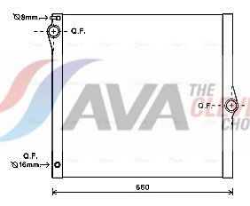 BWA2436 AVA Радіатор охолодження двигуна